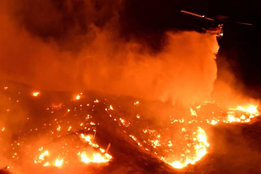 California Fires Force Shroud To Evacuate Home