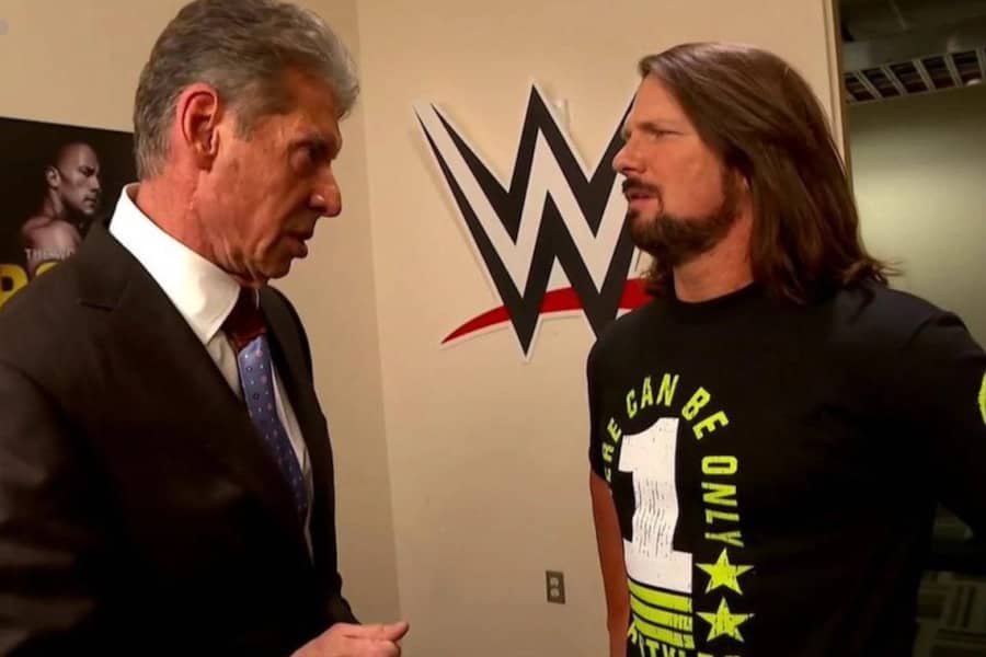 AJ Styles Meets With Vince McMahon