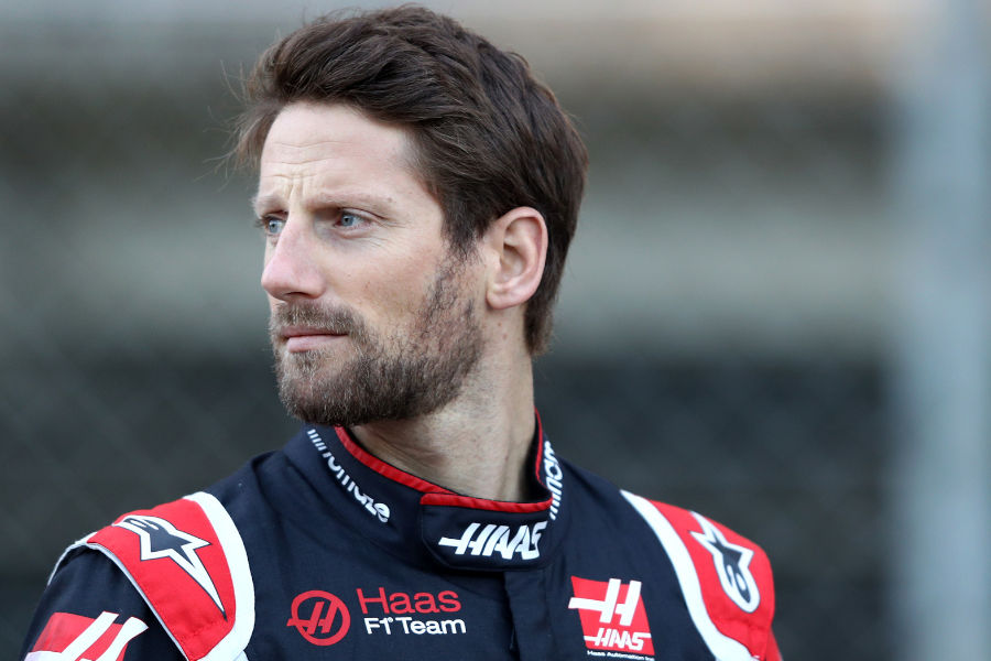 Grosjean Test Driving For Mercedes